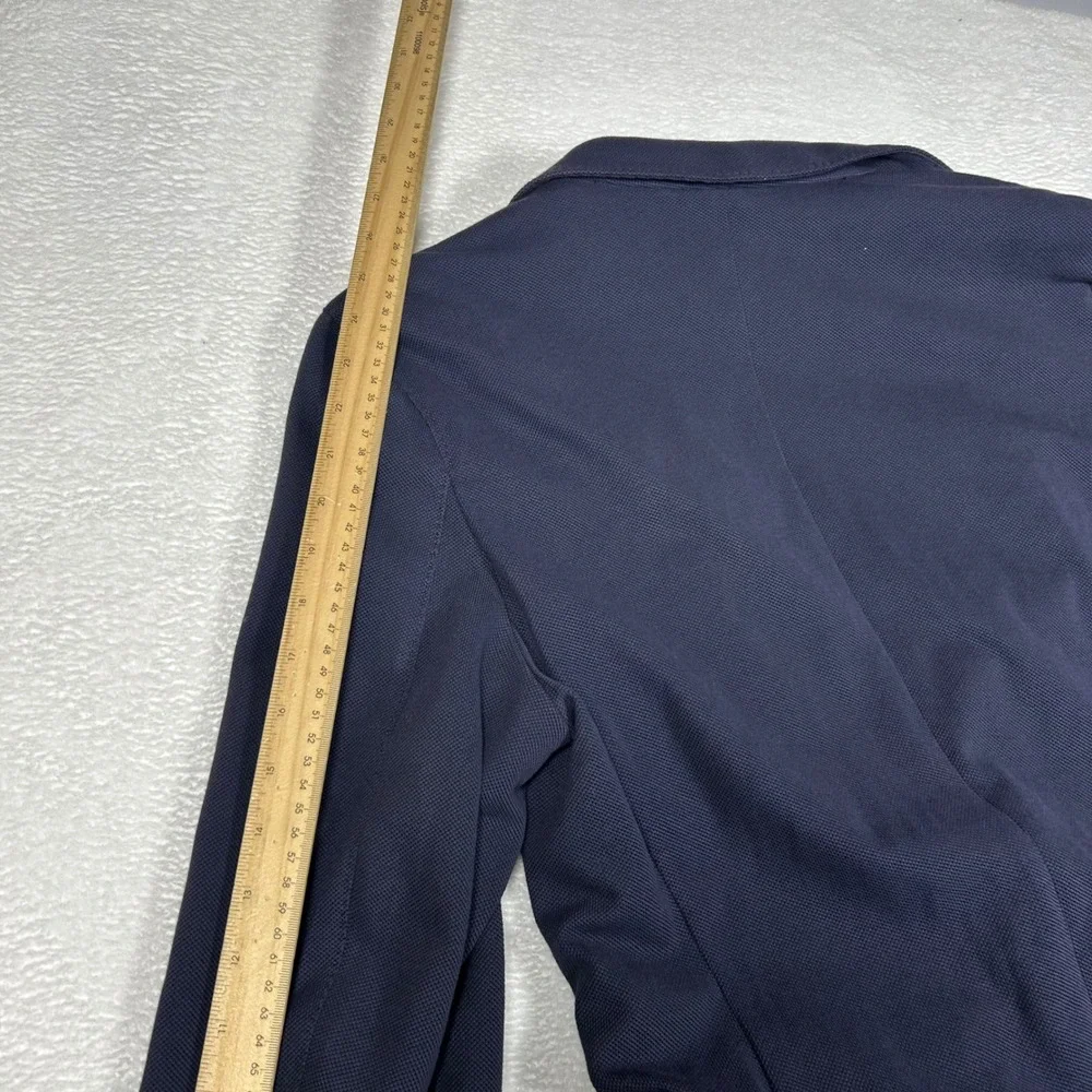 NEW Quince Cotton Pique Knit Blazer Unlined Sport Coat Mens Size M Navy Blue New